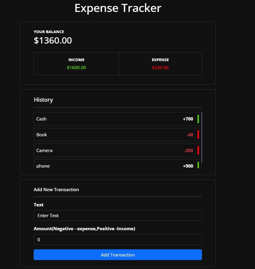 Expense Tracker