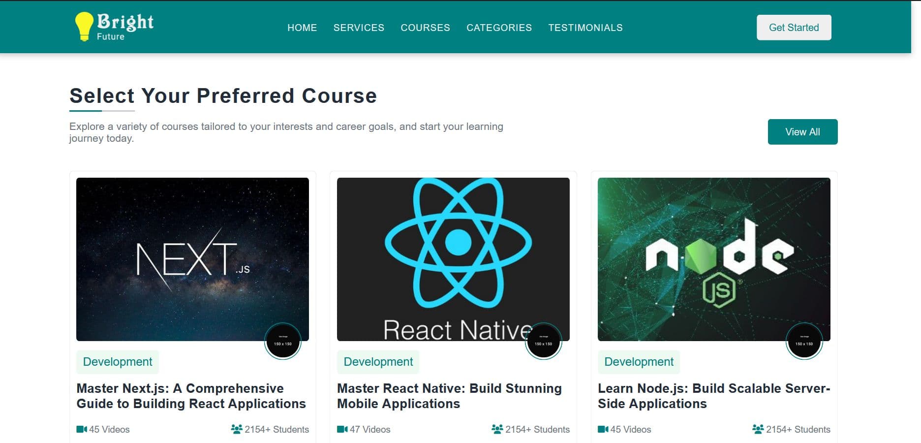 Online Courses Website